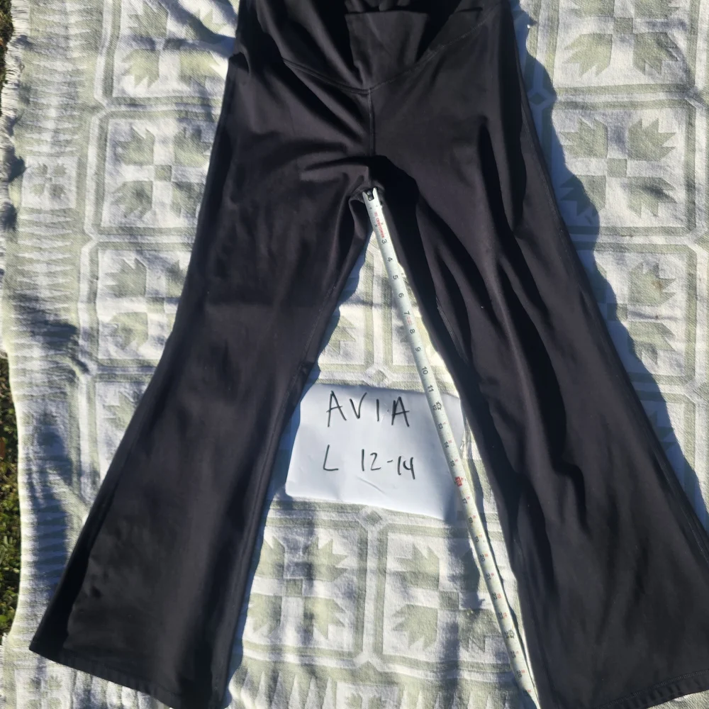Avia Black Flare Pants Size L - Picture 2 of 5